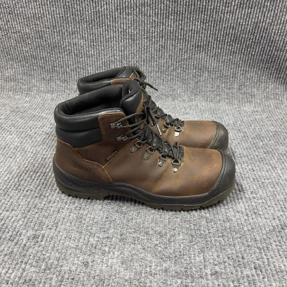 Rocky Men 5” Work Hiker Brown Boot 11.5 Waterproof Composite Toe Leather RKK0245